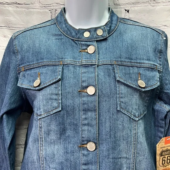 Route 66 NWT Denim Jacket - size Large - Picture 7 of 12